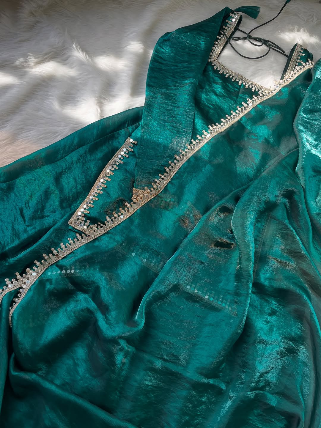 Green Sharara Set